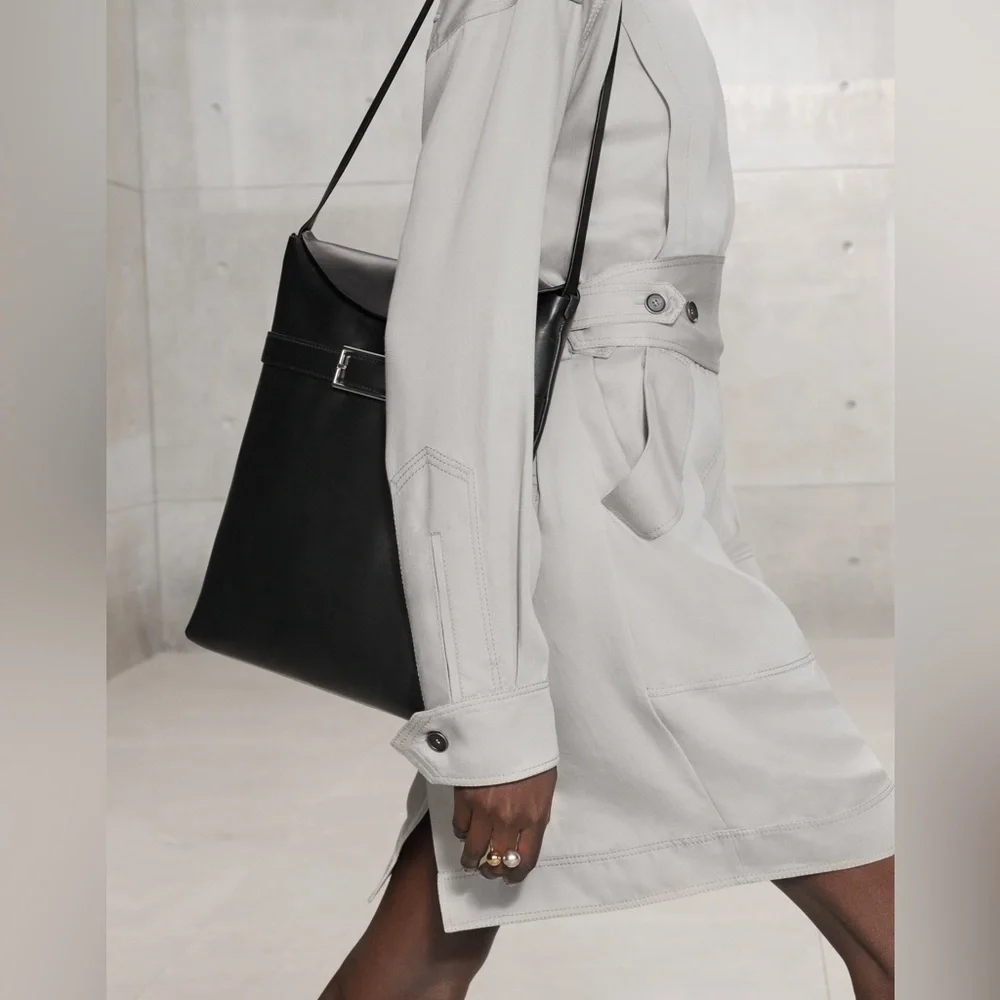 Zara Gray Belted Mini Dress - Picture 3 of 8